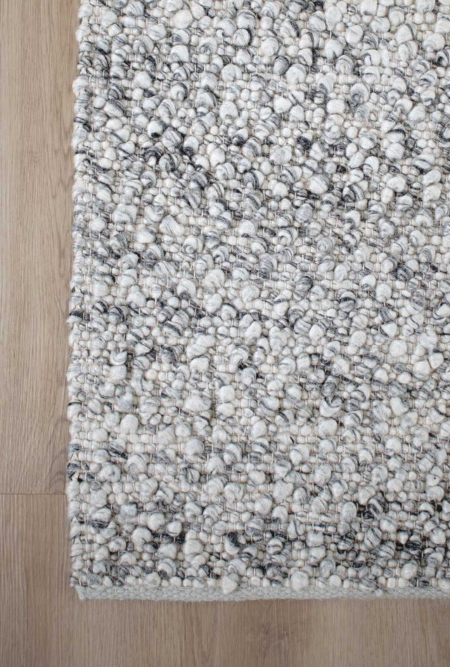 Boucle Wool Rug, Ivory - Enquire now for availability