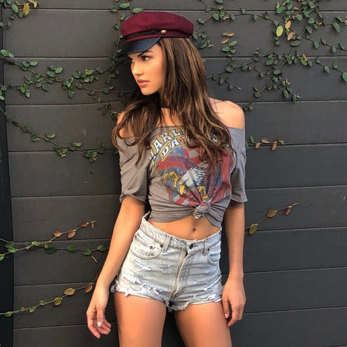 harley davidson crop top