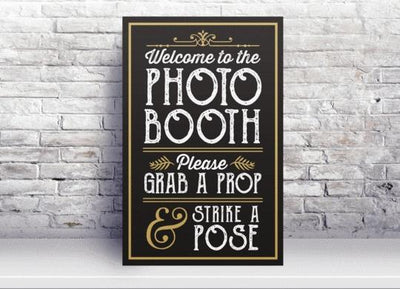 photo booth sign