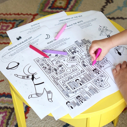 Smarty Girl brand leggings Kickstarter reward printable activity book