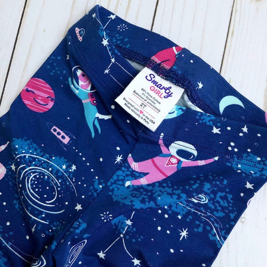 Smarty Girl Astronaut Leggings for Kids 1-10Y | Girls Space Clothing ...