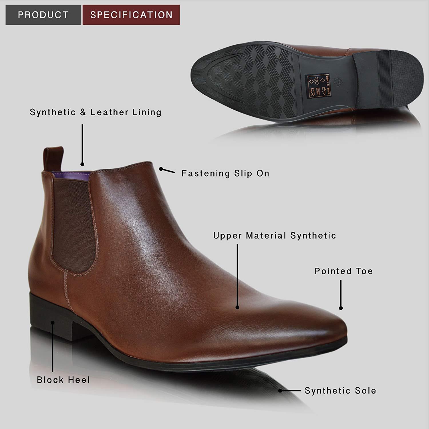 mens pointed toe chelsea boots