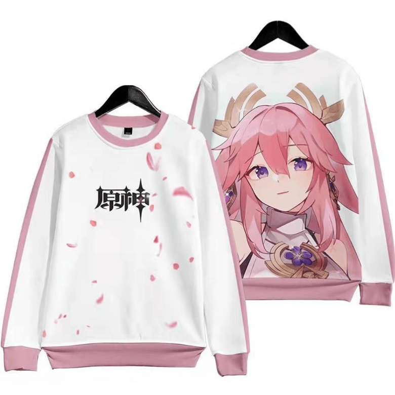 Genshin Impact Yae Miko Game Hoodie - F – FairyPocket Wigs