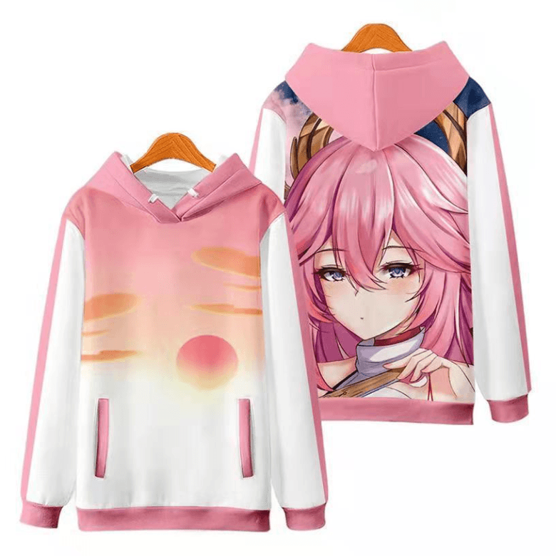 Genshin Impact Yae Miko Game Hoodie – FairyPocket Wigs