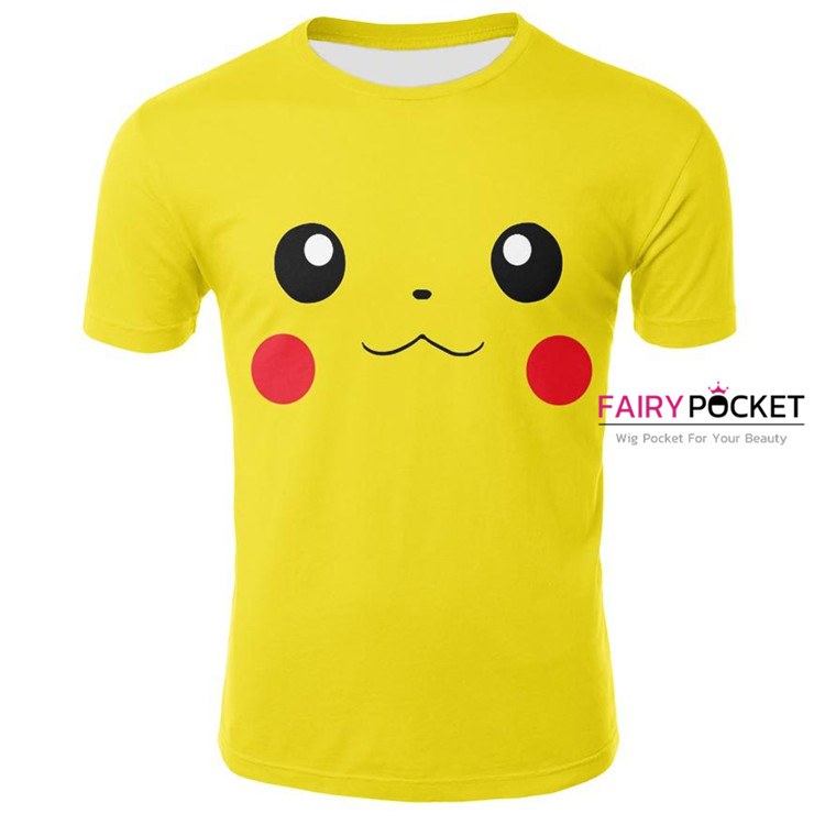 Pikachu Yellow T-Shirt - C FairyPocket Wigs