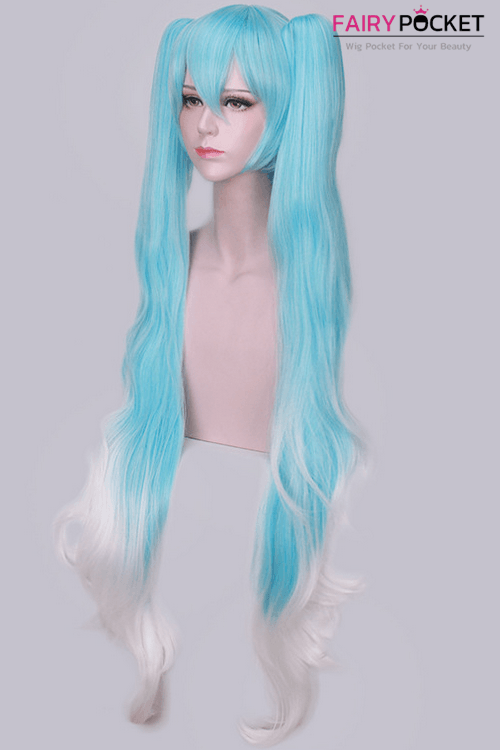 Vocaloid Miku Anime Cosplay Wig Blue And White Fairypocket Wigs