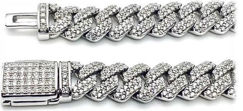 Moissanite Cuban link bracelets