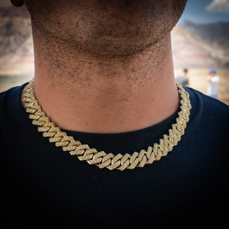 18 inch 12mm cuban link chain