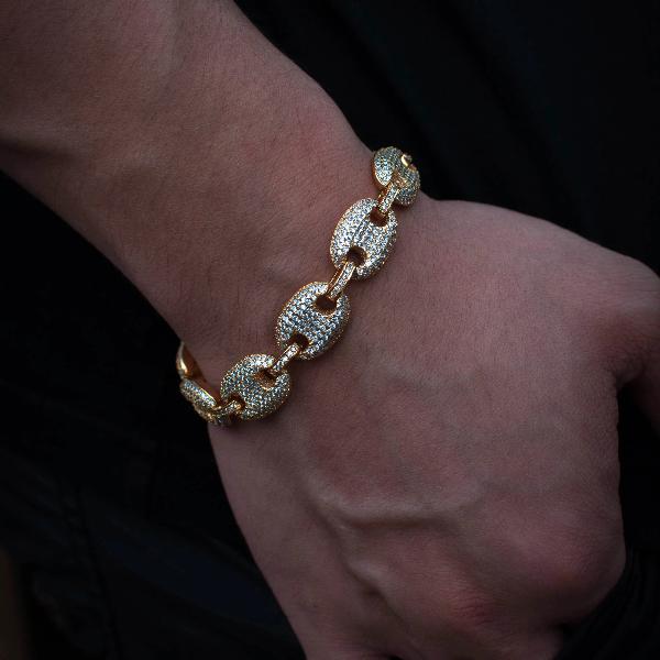 Diamond Gucci Mariner Link Bracelet 