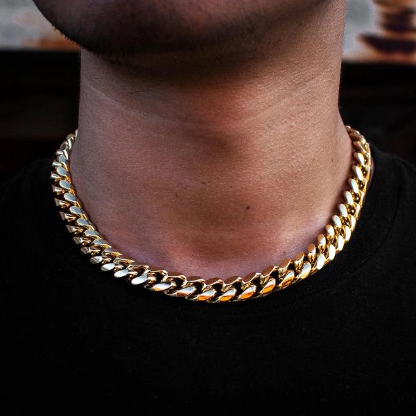 Miami Cuban Link Choker (14mm) - The Jewelry Plug