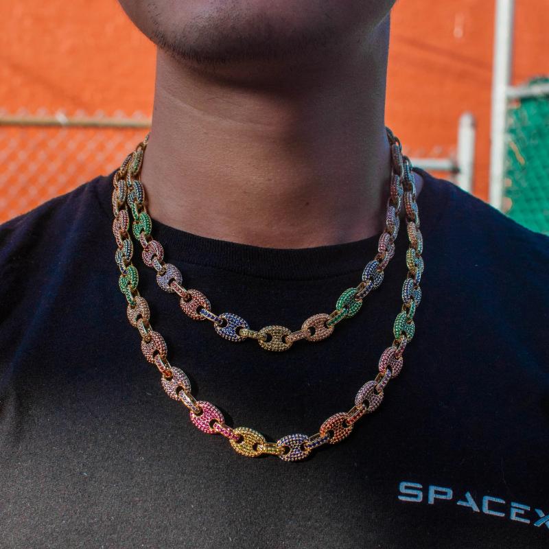 gucci link chain diamond