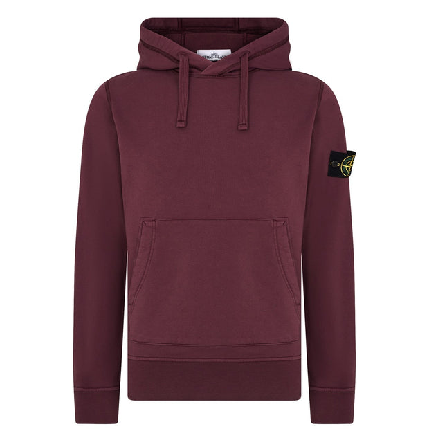 maroon stone island sweatshirt