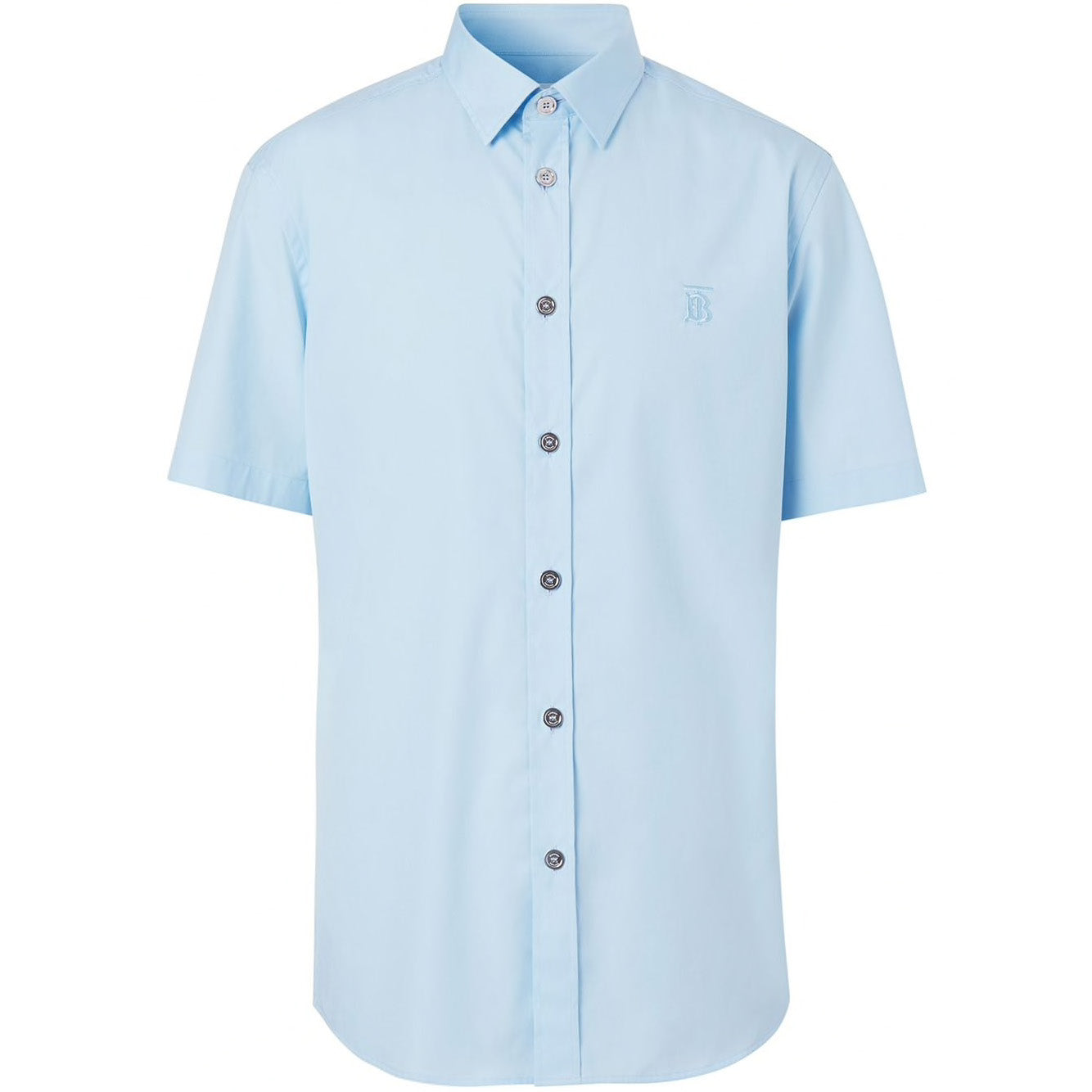 Burberry Sky Blue Embroidered TB Shirt | DANYOUNGUK