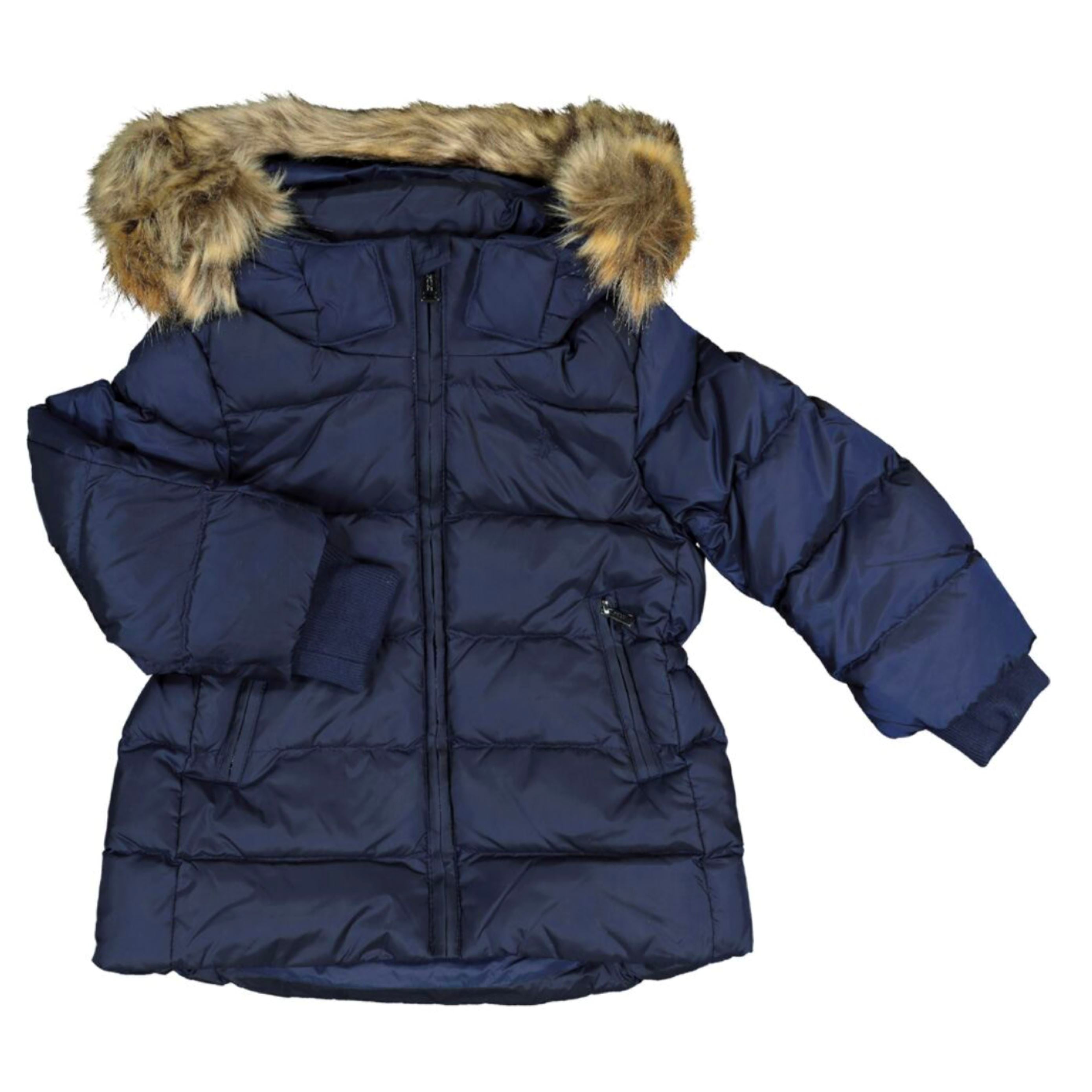 Girls Ralph Lauren Navy Fur Parka – DANYOUNGUK