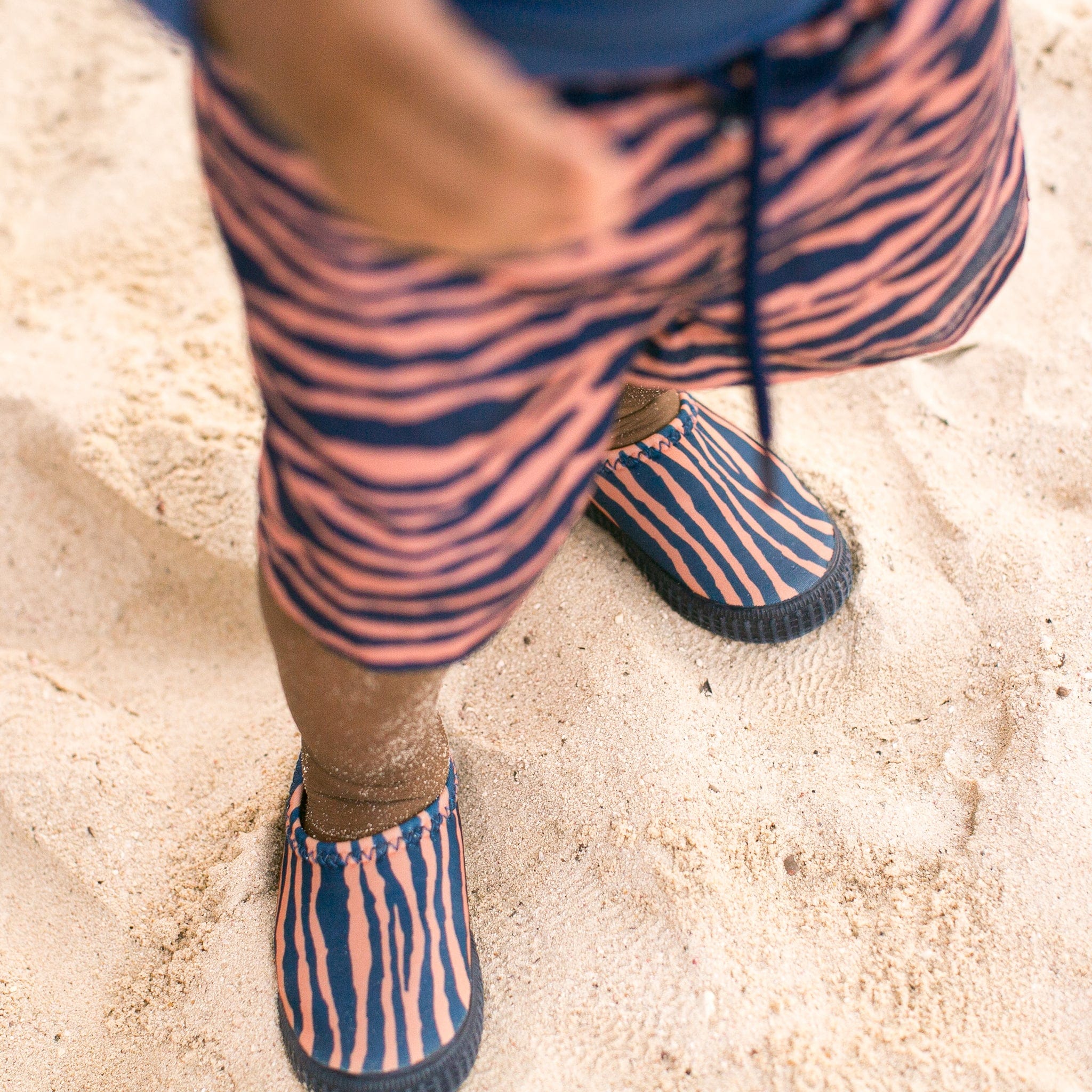 Luxe moeilijk Kaarsen Waterschoenen Kind Blauw/Oranje Zebra | Swim Essentials