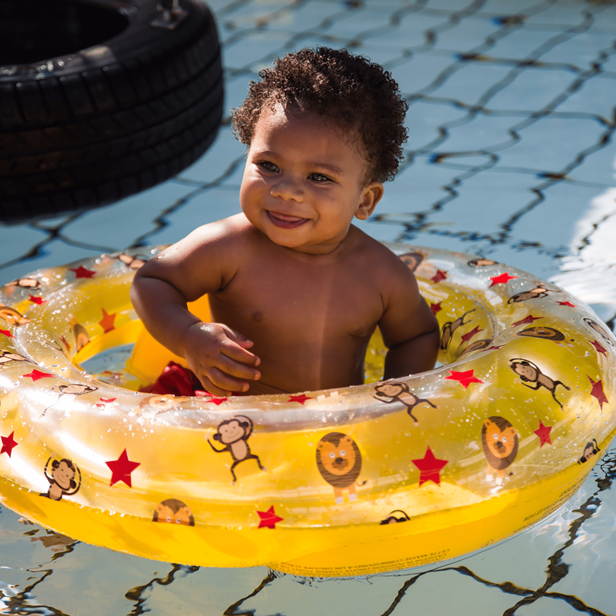 verschijnen buis Mentaliteit Baby Zwemband Float Circus Geel | Swim Essentials