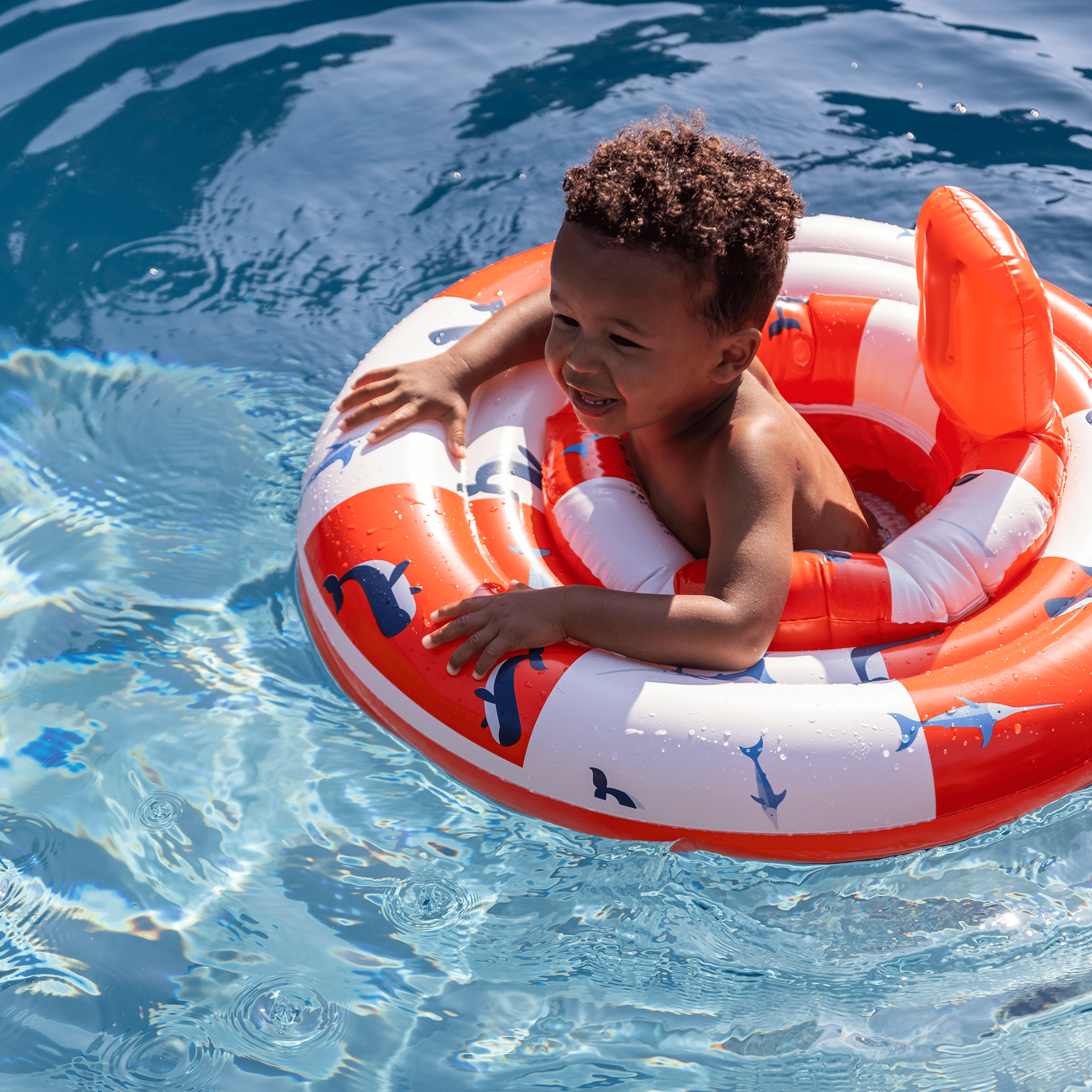 Veeg jeugd Overweldigend Baby Float Rood/Wit Walvis 0-1 jaar | Swim Essentials