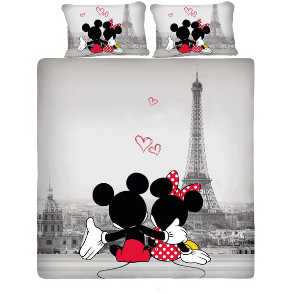 Disney Mickey Minnie Bed Sheet With Pillow Covers Uber Urban