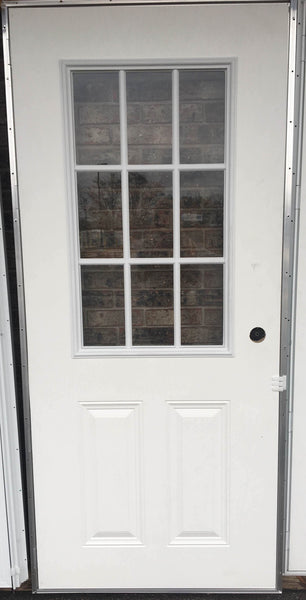 Elixir Exterior Outswing Panel Steel Door with 9 Light Cottage Window ...