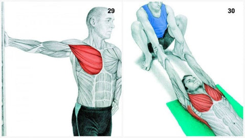Chest Stretch at the Wall + Assisted Chest Stretch