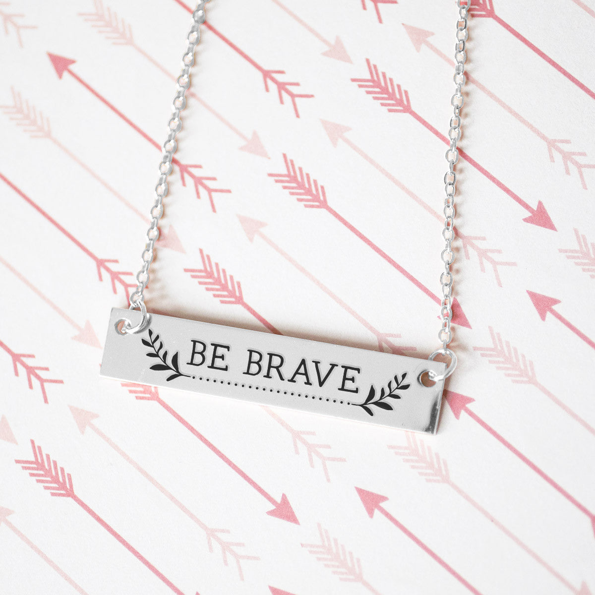 Be Brave Gold / Silver Bar Necklace