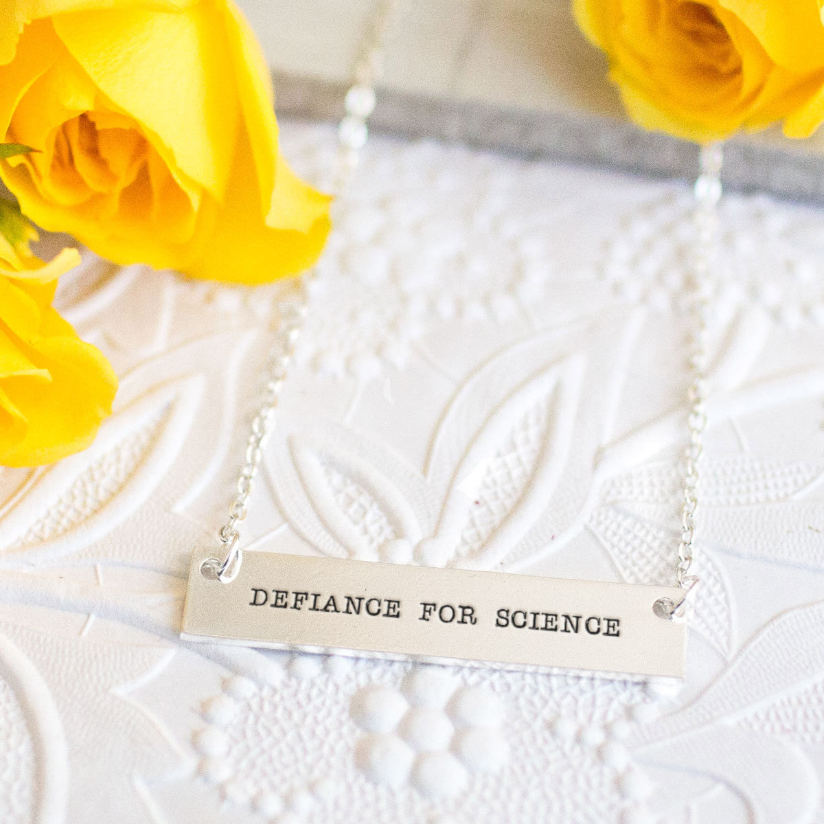 Defiance for Science Gold / Silver Bar Necklace