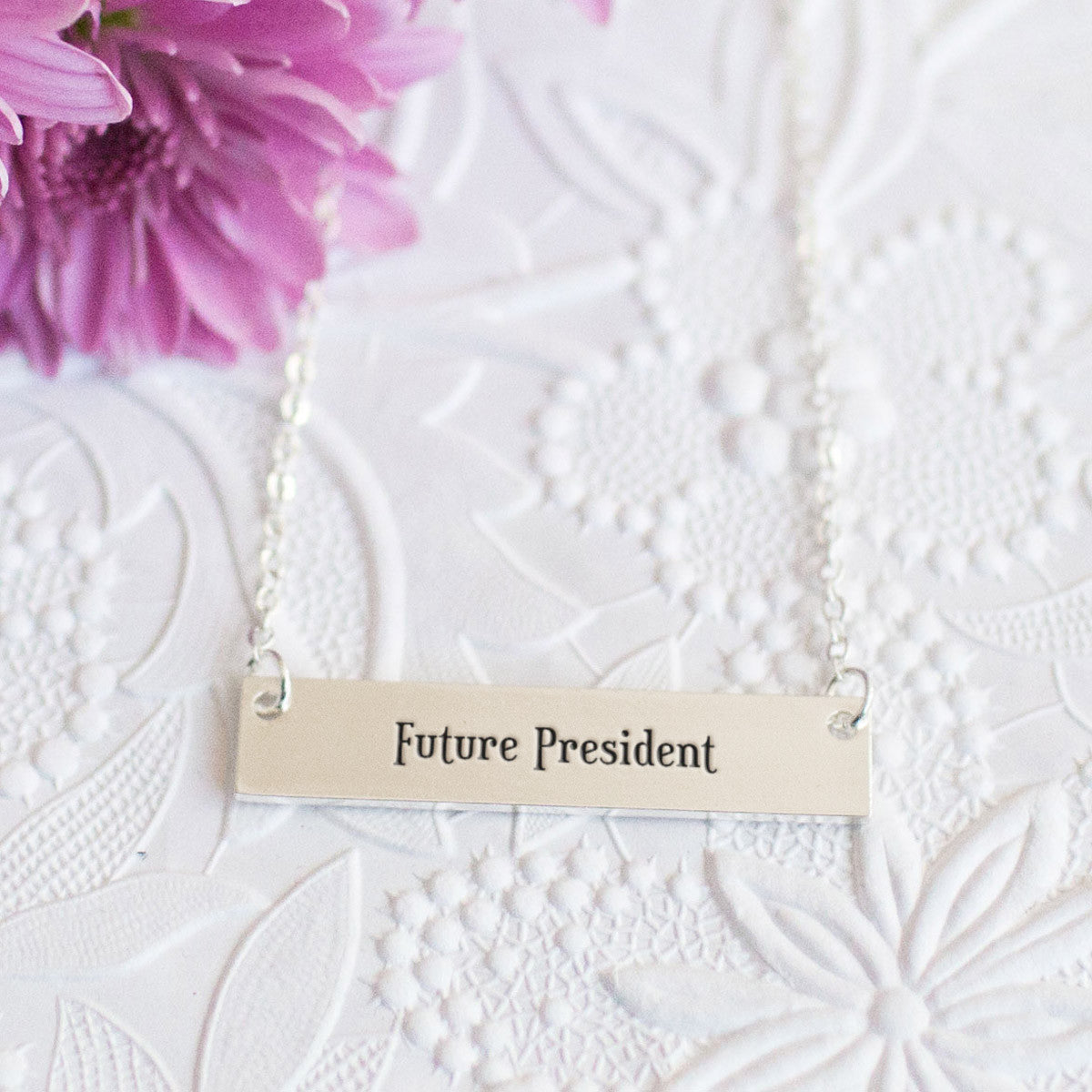 Future President Gold / Silver Bar Necklace