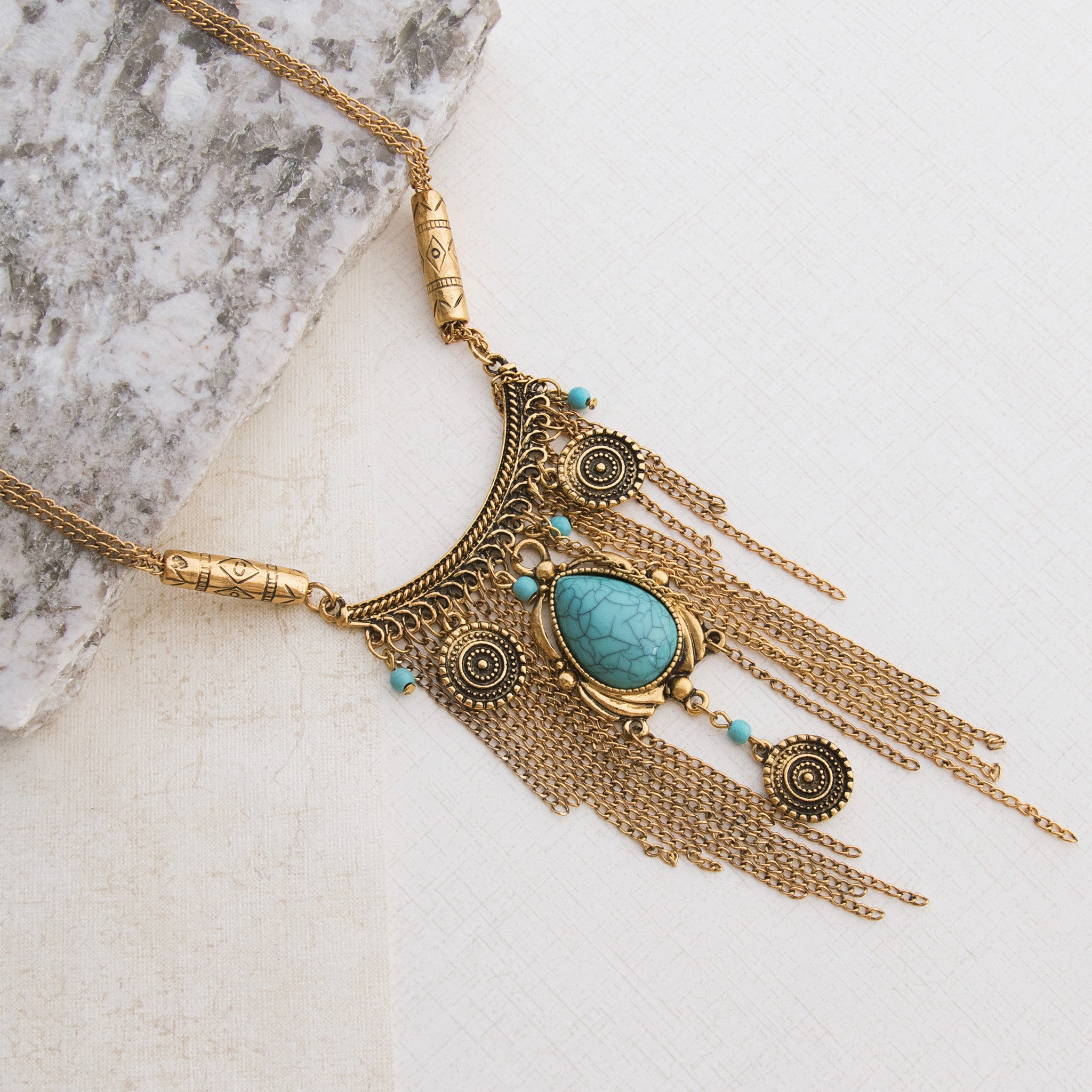 Aztec Gold Necklace