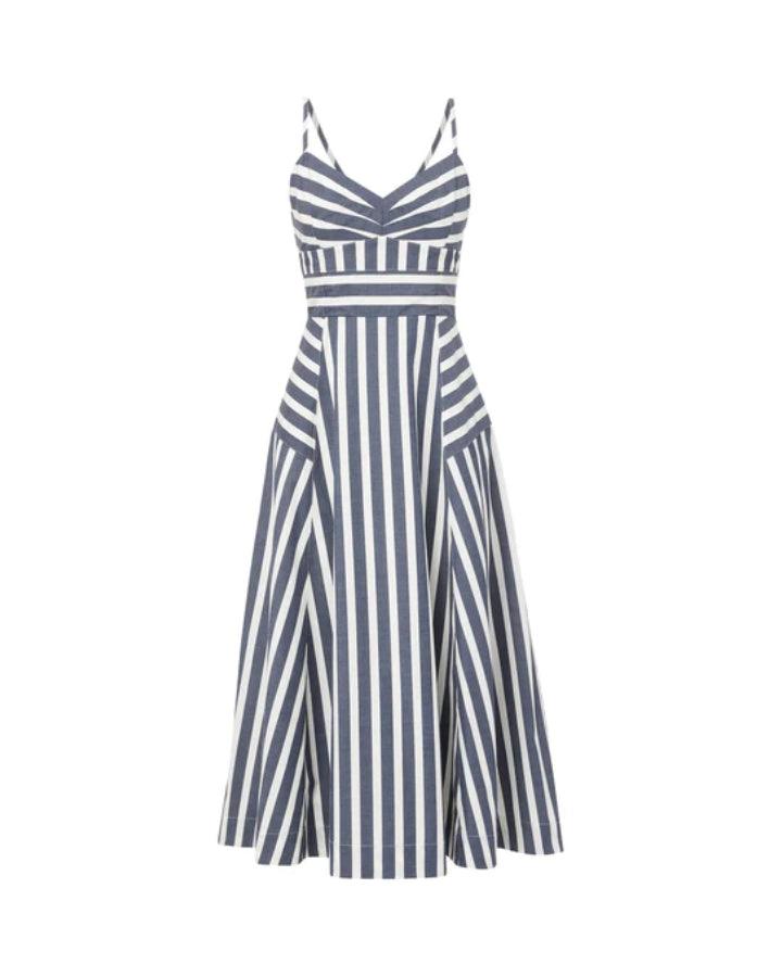 Veronica Beard Afton Striped Wrap Dress – BLU'S