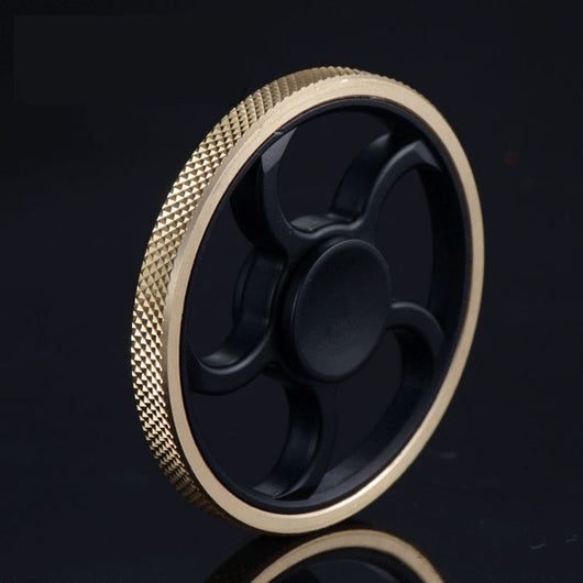 Gold Circular Spiral Hand Spinner – Fydget