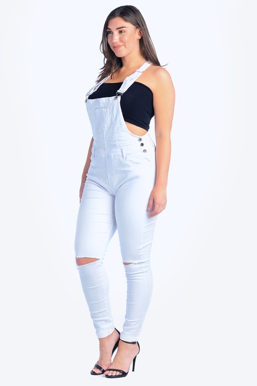 plus size stretch overalls