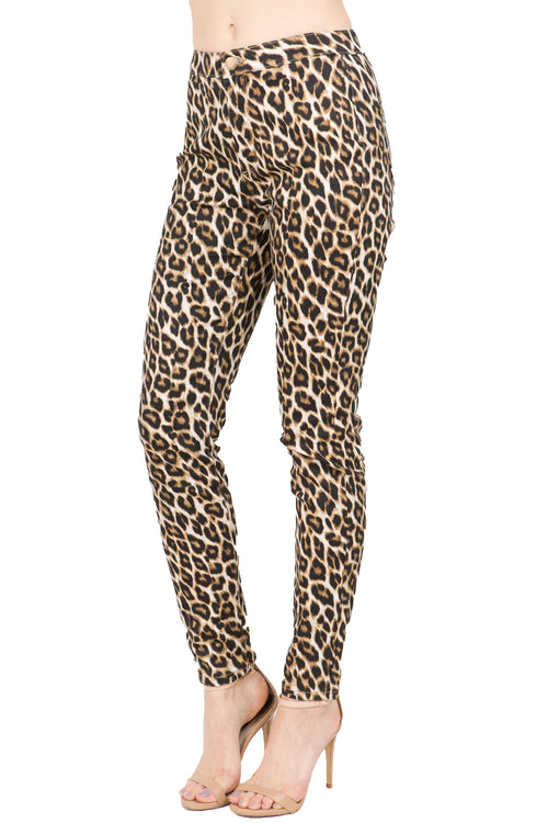 leopard jeggings