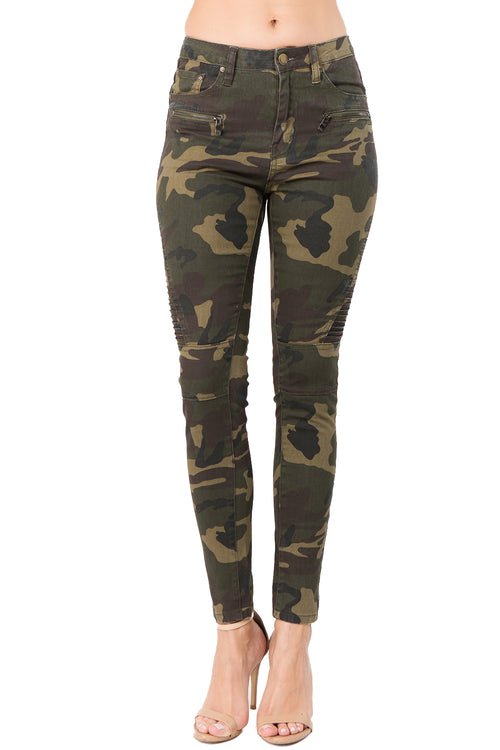 camouflage skinny pants