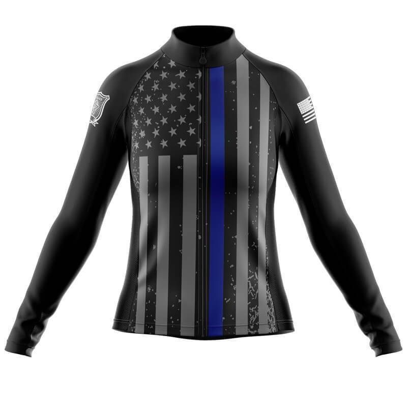 thin blue line bike jersey