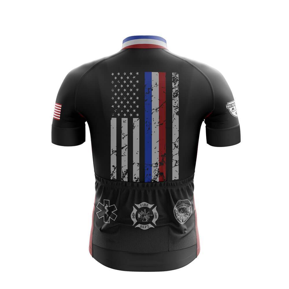 thin blue line bike jersey