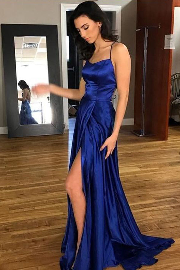 royal blue dress prom dress