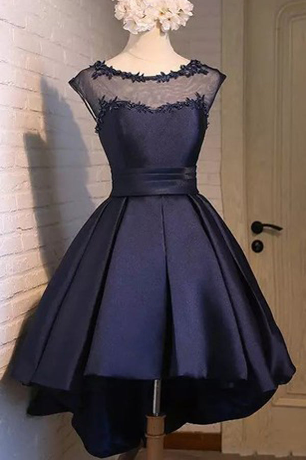 graduation dress navy blue