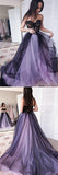 New Arrival A-line Tulle Sweetheart Beaded Long Prom Dresses with Appliques, SP478|simidress.com