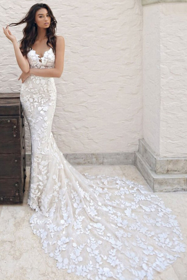 vintage mermaid wedding dresses