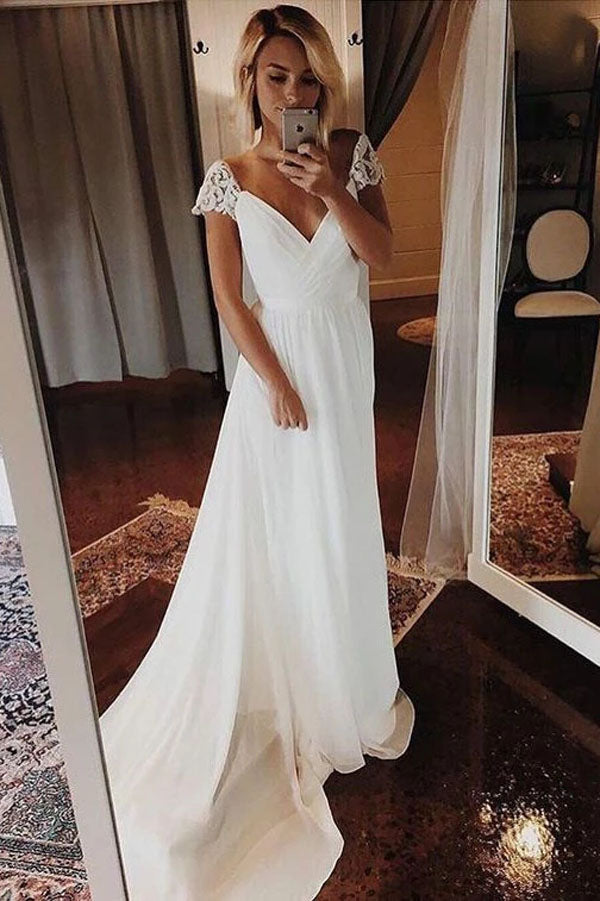 white bridal gowns online