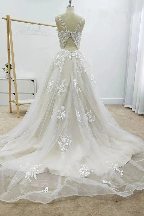 boho floral wedding dress