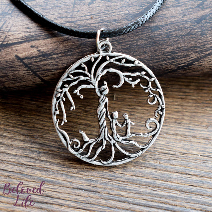 mother and child tree of life pendant