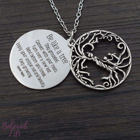 mother and child tree of life pendant