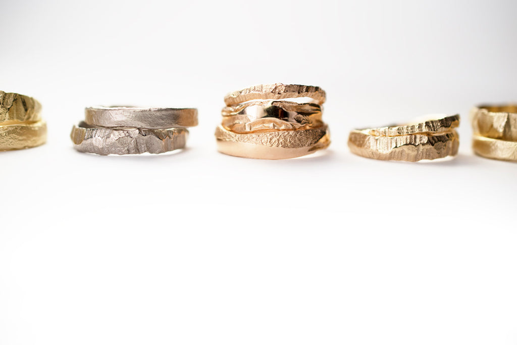 Saagae nature inspired handmade wedding rings and engagement rings by Liesbeth Busman