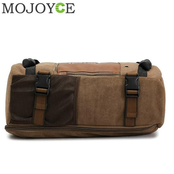 Men Multipurpose Large Shoulder Bag Canvas Backpack Dark Khaki Famous Mens Tote Bags Fashion Militar