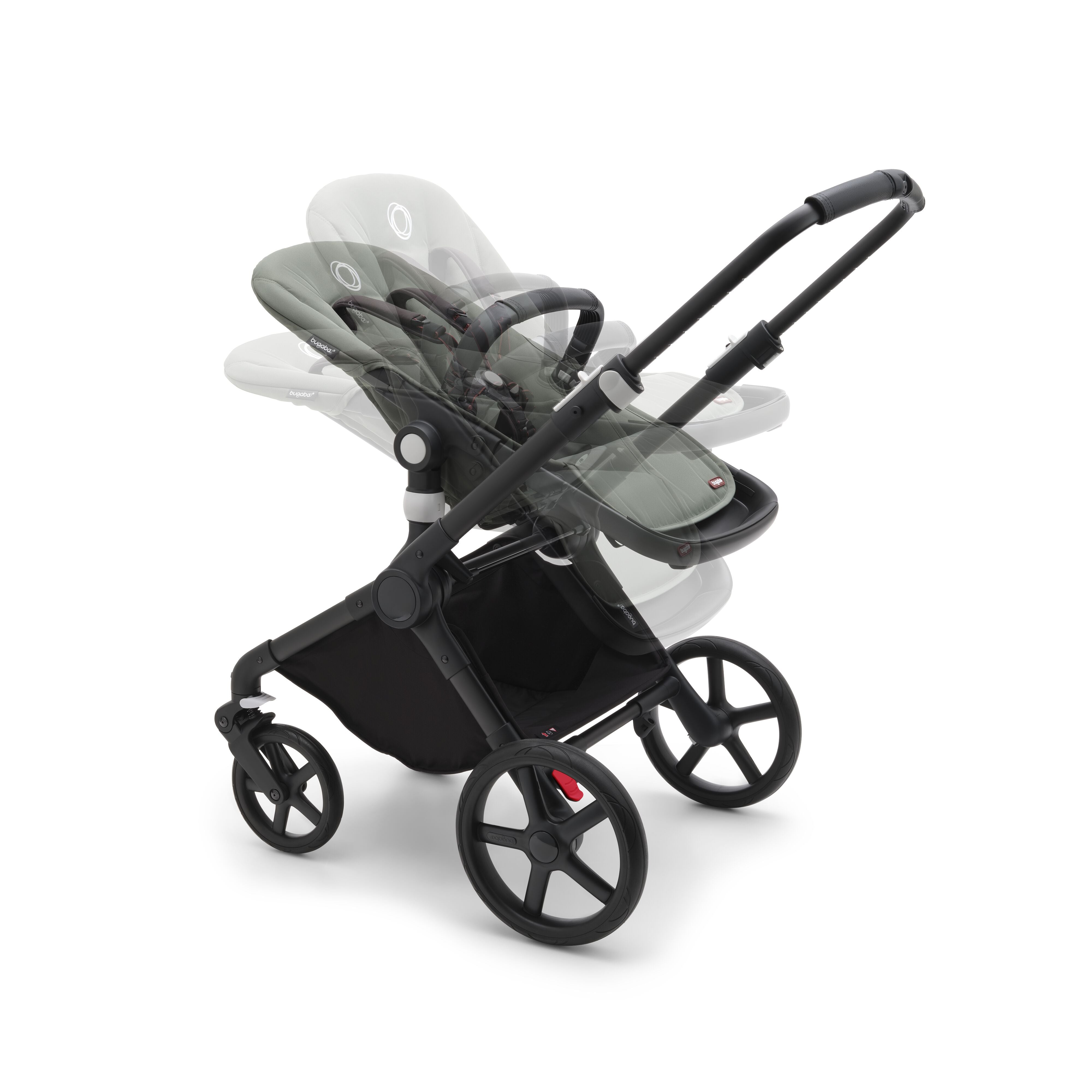 Bugaboo Fox 3 Ready-To-Go 6 Piece Bundle, Graphite + Grey Melange