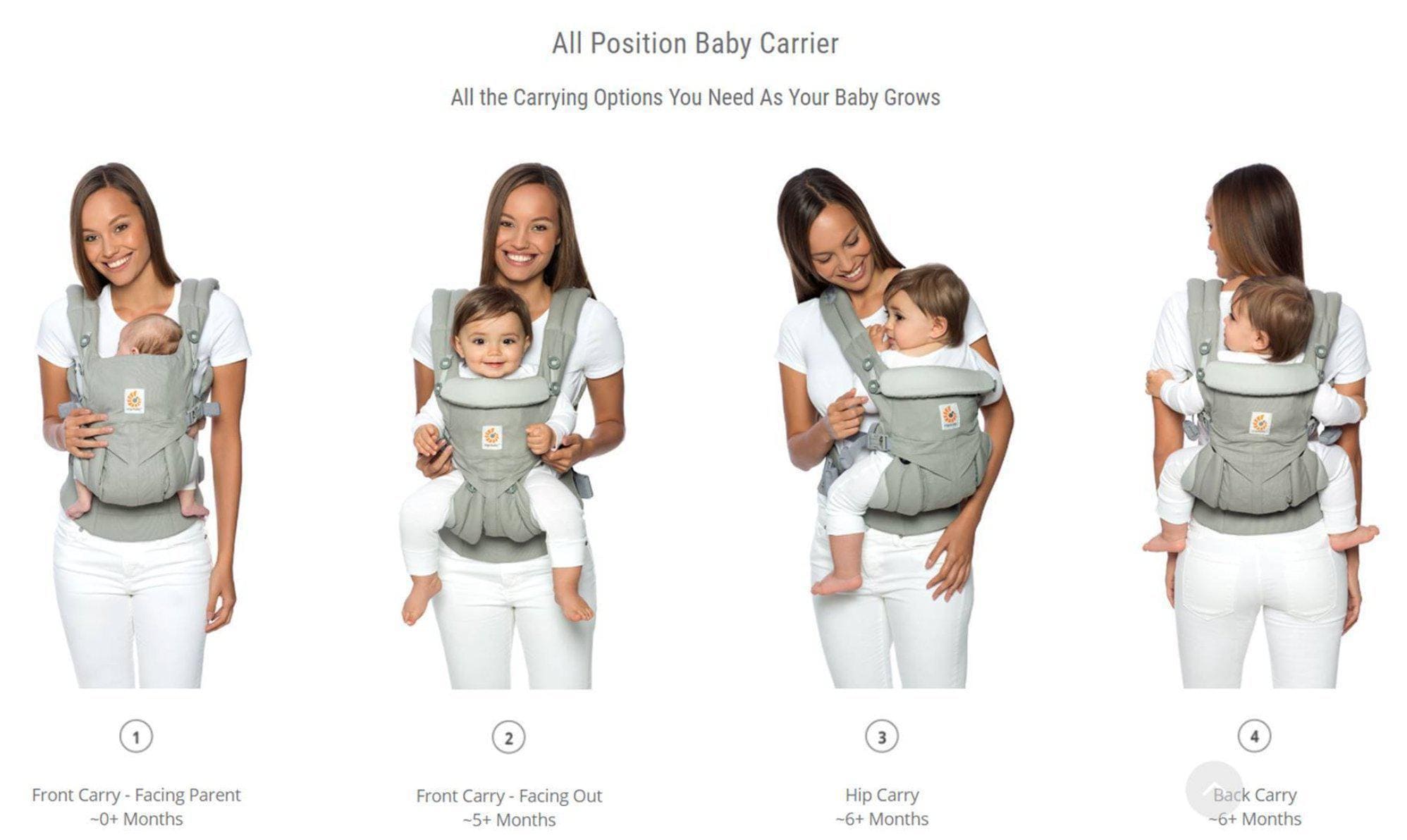 wearing ergo baby carrier