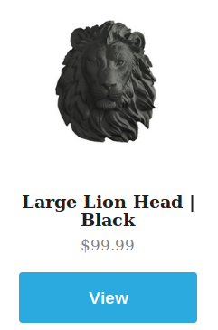 Large Black Lion