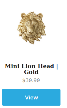 Mini Gold Lion