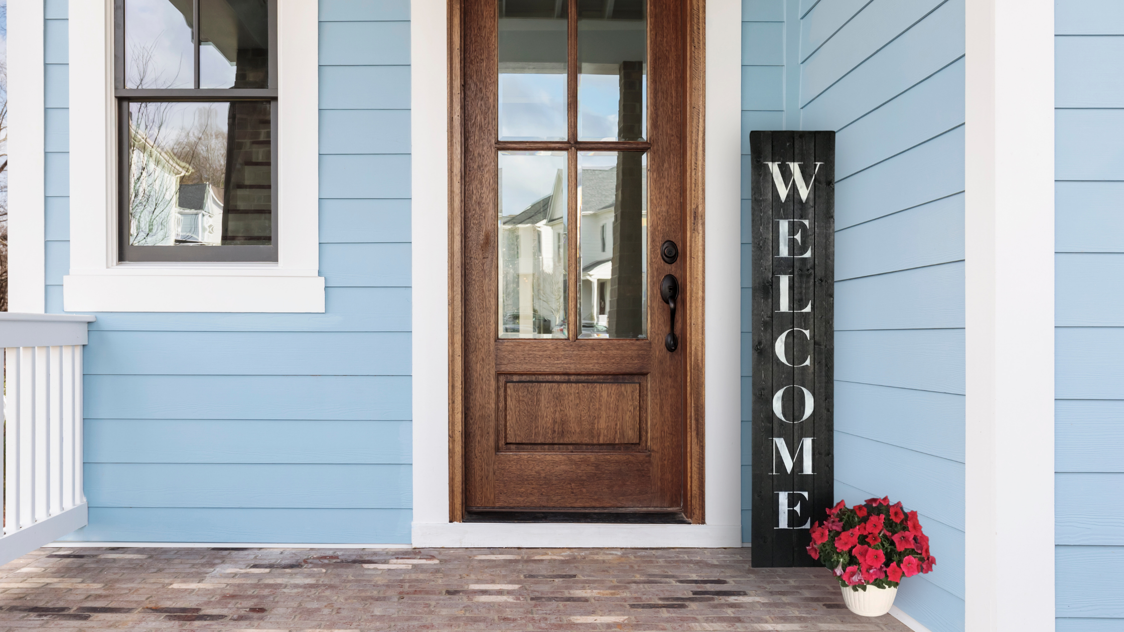 Wood Welcome sign